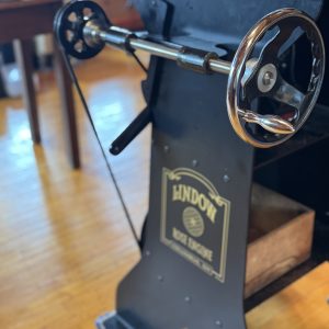 Cast iron yoke hand crank assembly
