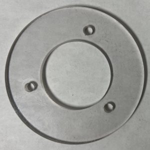 Rosette Blank - 1/2" (.500) thk polycarbonate, single